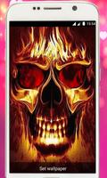 Fire Skull live wallpaper skull 3d lwp 포스터