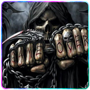 Game Over Skull zipper lock screen APK