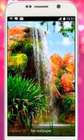 waterfall live wallpaper Nature Paradise LWP Poster