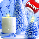 Winter Snow candle live wallpaper nature 2018 APK