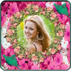 Rose Flower Photo Frame - Flower Photo Editor icône