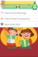 Kids Animal Costumes Montage Poster