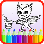 New PJ Hero Mask Coloring Book icon