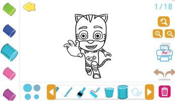 برنامه‌نما New PJ Hero Mask Coloring Book عکس از صفحه