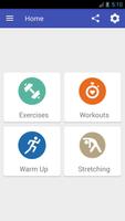Home Workout Fitness Affiche
