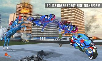 US Police Horse Robot Bike Transform Wild Cop Game скриншот 1