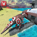 Underwater Robot Dino Transporter Submarine Game APK