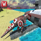Underwater Robot Dino Transporter Submarine Game icon