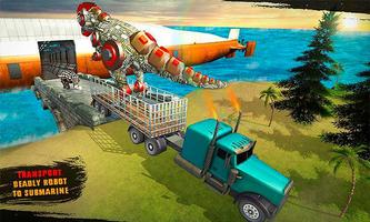 Underwater Robot Dino Transporter Submarine Game poster