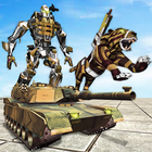Furious Wild Tiger Robot Tank Robot Transform Game biểu tượng