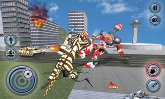 Furious Wild Tiger Robot Tank Robot Transform Game ảnh chụp màn hình 1