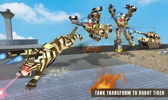 Furious Wild Tiger Robot Tank Robot Transform Game ảnh chụp màn hình 2