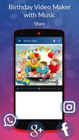 Birthday Video Maker with Music capture d'écran 1