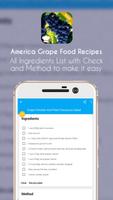 America Grape Food Recipes capture d'écran 2