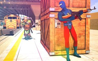 Ninja Shadow Turtle vs Incredible Super Spider постер