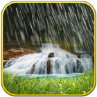 Rain  waterfall live wallpaper 圖標