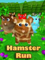 hamster course: course 3D Affiche
