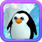 Pinguin laufen 3D HD Zeichen