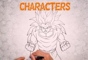 How to Draw DBZ Characters ảnh chụp màn hình 3