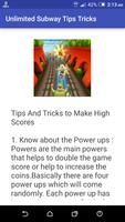 SubWay Tips Tricks Guide capture d'écran 1
