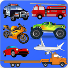 Plane, Bike, Car, Truck, Bus Puzzles icône