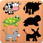 Puzzle d'animaux mignons icône