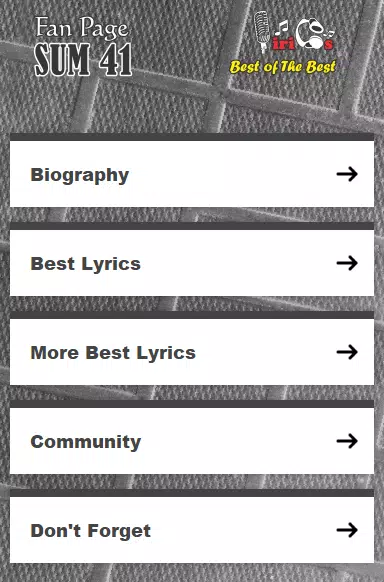 Android İndirme için Sum 41 Top Lyrics APK