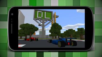 Car Racing Map for Minecraft MCPE पोस्टर