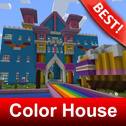 Colored House Map for Minecraft MCPE