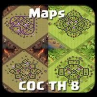 Best Maps COC TH 8 ポスター