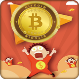 BitCoin Goes Up Up! Earn BTC Zeichen