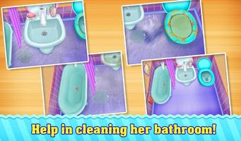 Nettoyage la maison Nettoyer - Jeux pour filles capture d'écran 1