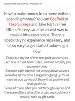 Get Paid for Surveys पोस्टर