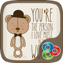 Cartoon Bear GO Launcher Theme-APK