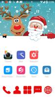 Happy Santa GO Launcher Theme imagem de tela 1