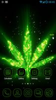 Neon Ganja GO Launcher Theme capture d'écran 1