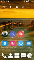 Sea Sunset GO Launcher Theme स्क्रीनशॉट 1