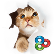 Shy Kitty - GO Launcher Theme