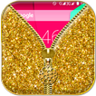 Glitter Zipper Lock Screen