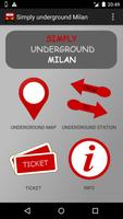 Simply underground Milan poster