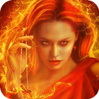 Fiery witch live wallpaper आइकन