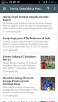 Berita Sepakbola Harian capture d'écran 1