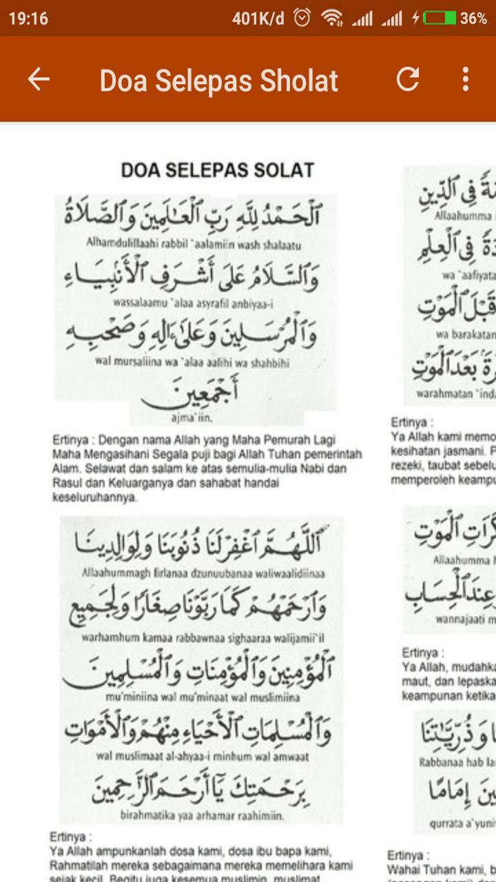 Doa Sesudah Sholat Fardhu For Android Apk Download