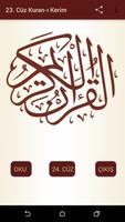 Kuran-ı Kerim 23.Cüz plakat