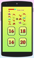 Dinosaur Math Addition for Kid Poster