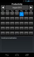 Habit Calendar captura de pantalla 1