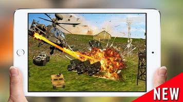 Gunship Helicopter Air Strike - 3D Battle screenshot 2