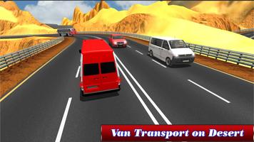Desert Hill Van Transport: Challenge Drive captura de pantalla 1