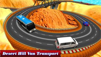 Desert Hill Van Transport: Challenge Drive captura de pantalla 2