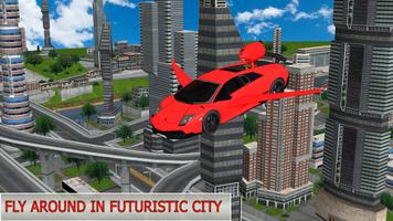 Flying Future Dream Car Affiche